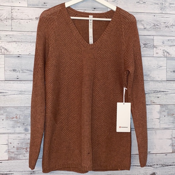lululemon athletica Sweaters - 🍋🍋 Lululemon Knit  Blend Textured Pullover Sweater NWT Size 6